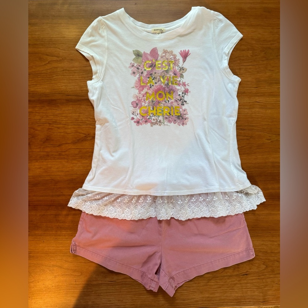 Monteau LA shirt and Old Navy shorts